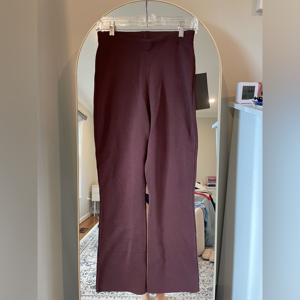 Tuckernuck Brown Compression Knit Ashford Pants